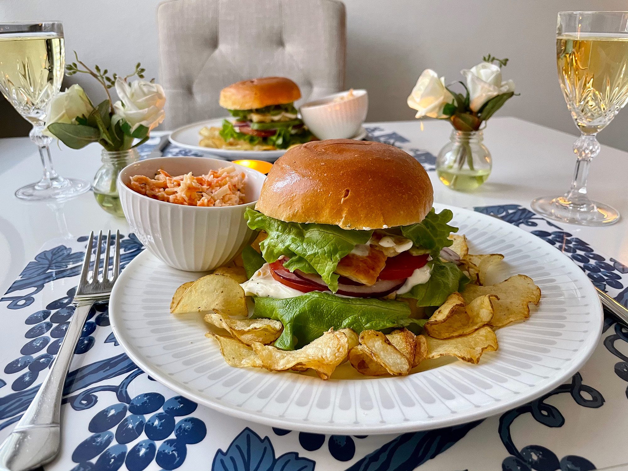 Halloumi burger