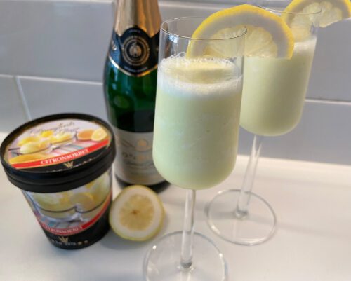 Das Bild zeigt ein Sorbetto