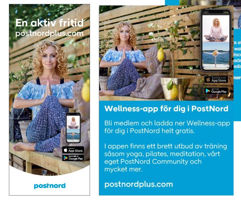 Bilden visar Wellness-app för dig i PostNord
