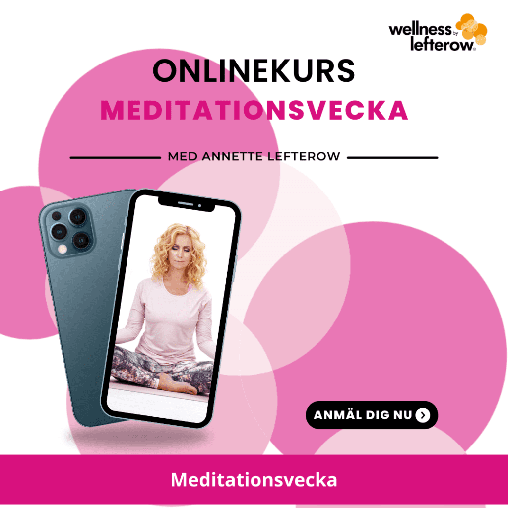 Bilden visar onlinekursen Meditationsvecka med Annette Lefterow