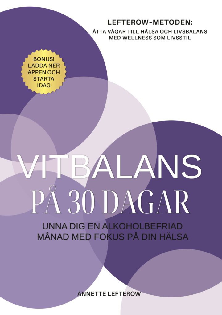 Bilden visar omslagen på Annette Lefterows bok, Vitbalans på 30 dagar